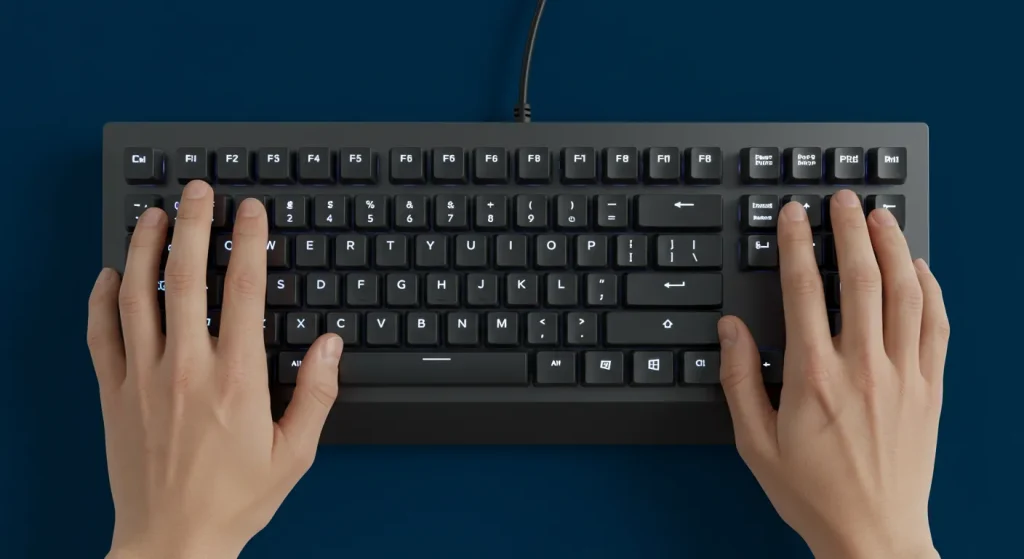 WASDの指の置き方