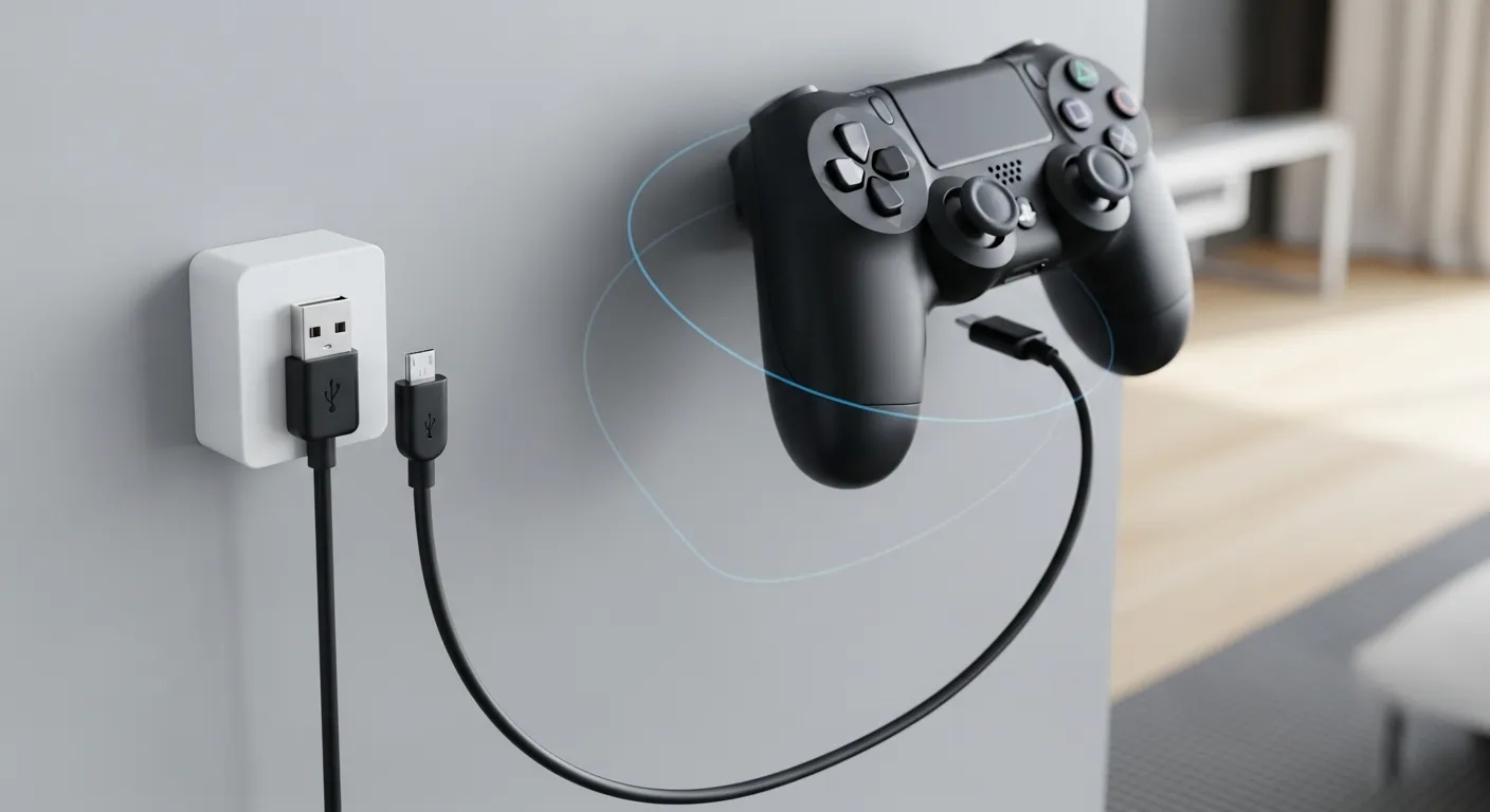 PS4コントローラーの充電ケーブルがないときの代わりとおすすめケーブル